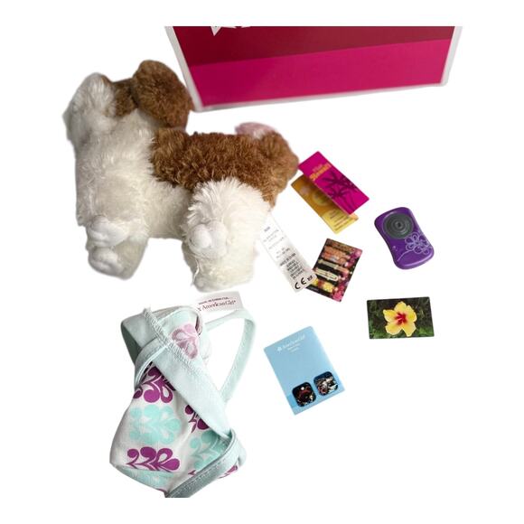 American Girl KANANI ACCESSORIES Dog Tote Bag Photos Guide Book Brochure Box - Picture 6 of 9